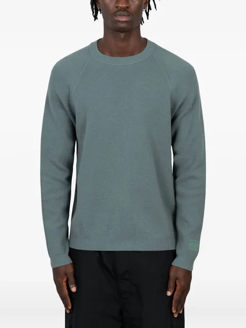 crew-neck cotton sweater