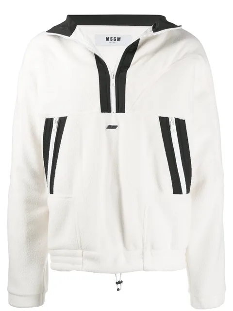 contrast stripe sweatshirt