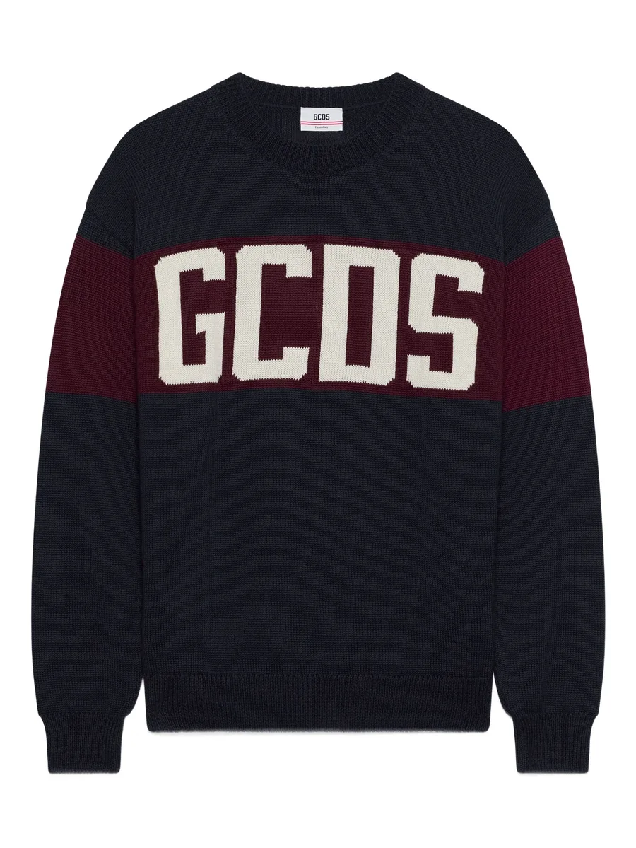 striped logo-detail sweater 2