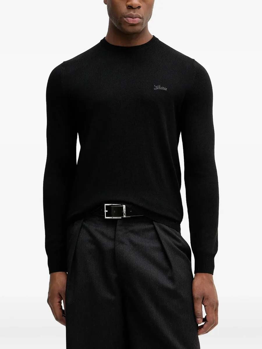 Daniel logo-detail long-sleeve sweater 1