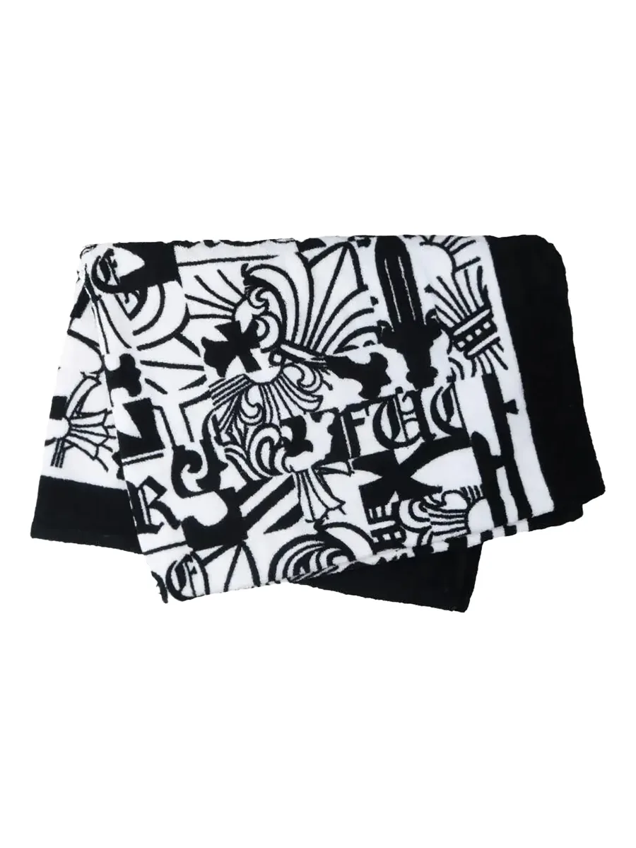 logo-print beach towel 2
