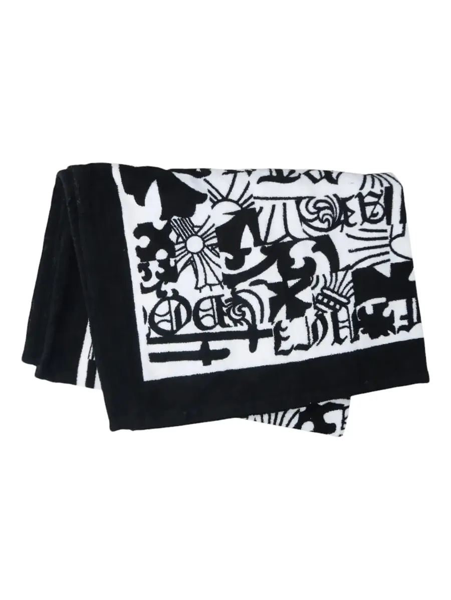 logo-print beach towel 4