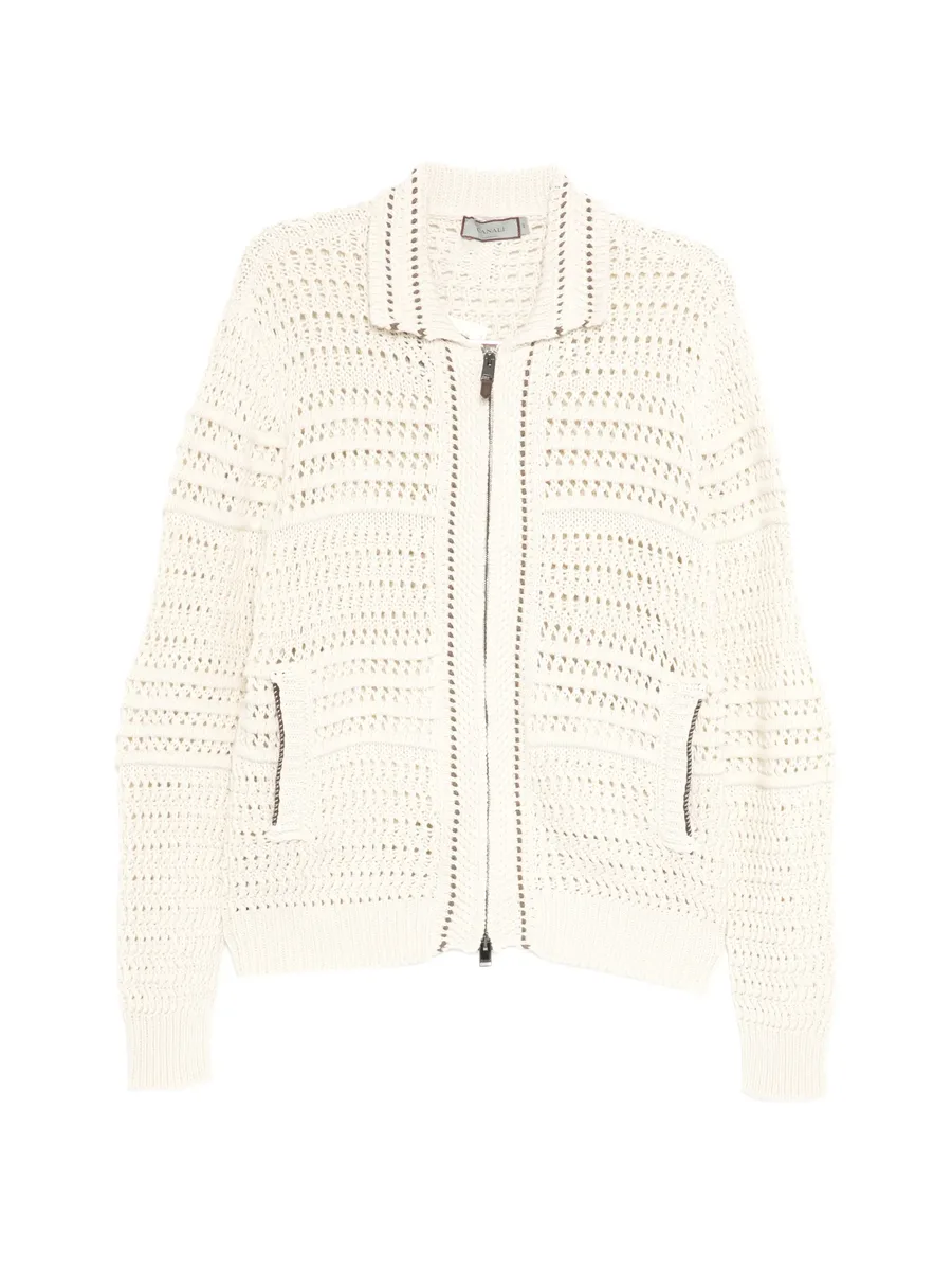zip knitted cardigan 2