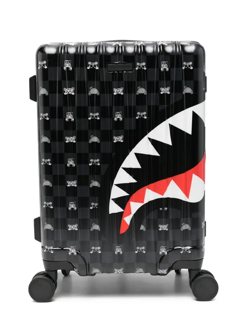 чемодан Shark Mouth в клетку