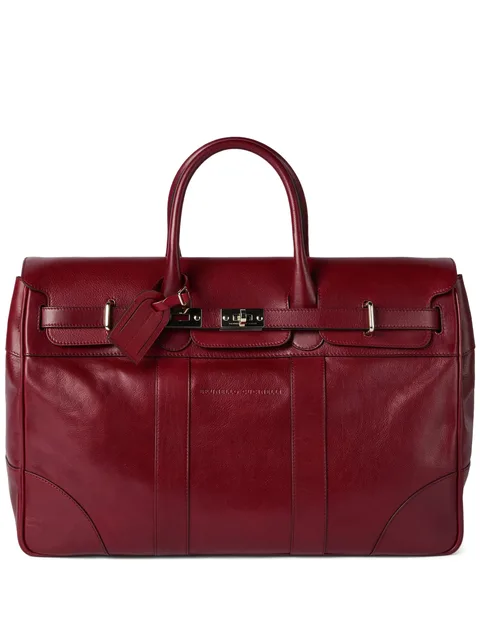 burnished leather country bag