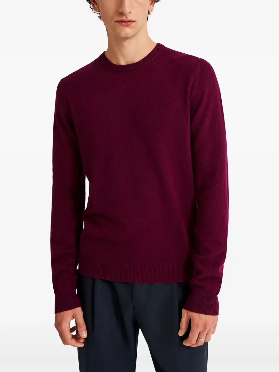 round-neck cashmere jumper 8