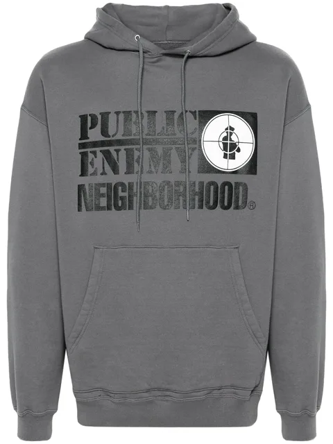 худи с графичным принтом из коллаборации с Public Enemy
