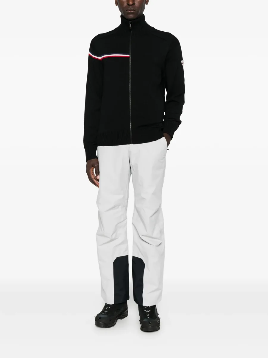 Odysseus stripe-detail zip-front sweater 4