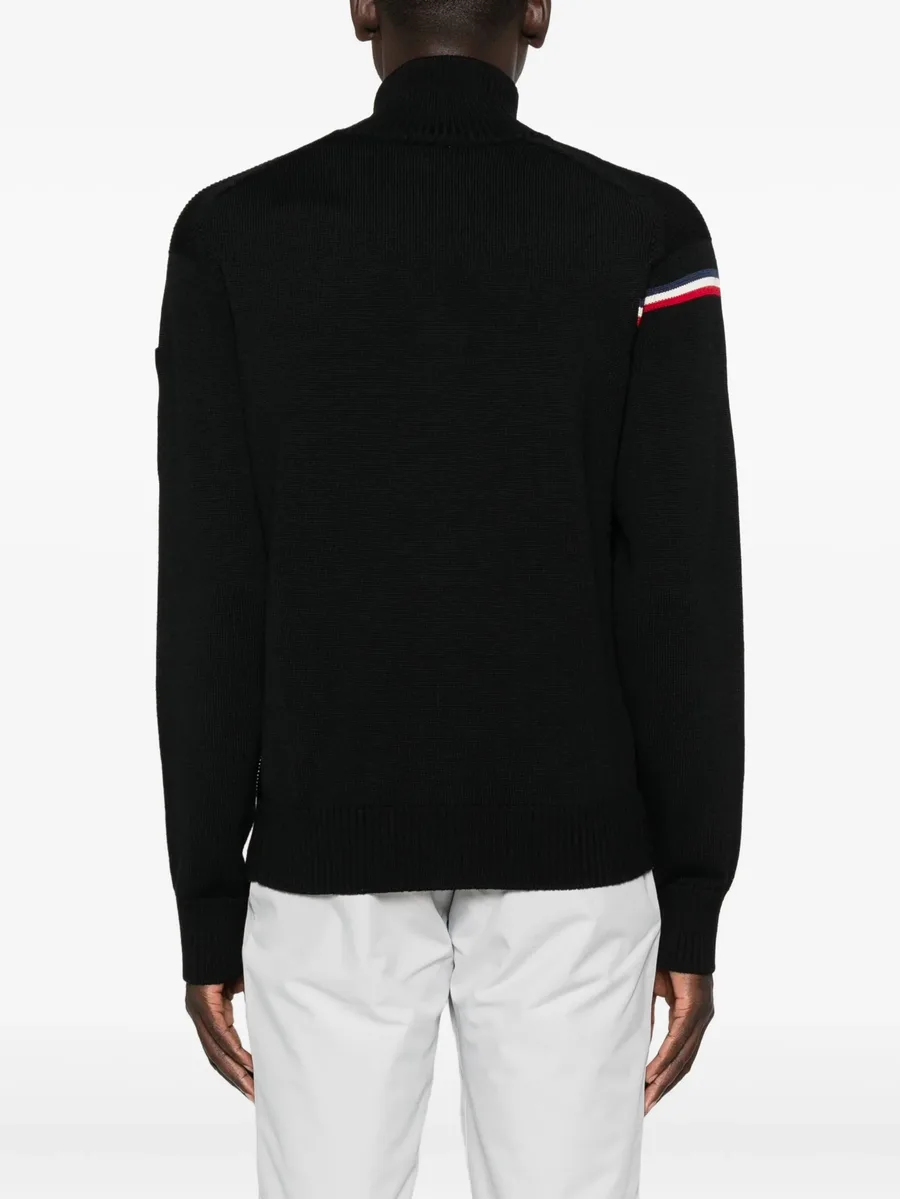 Odysseus stripe-detail zip-front sweater 8