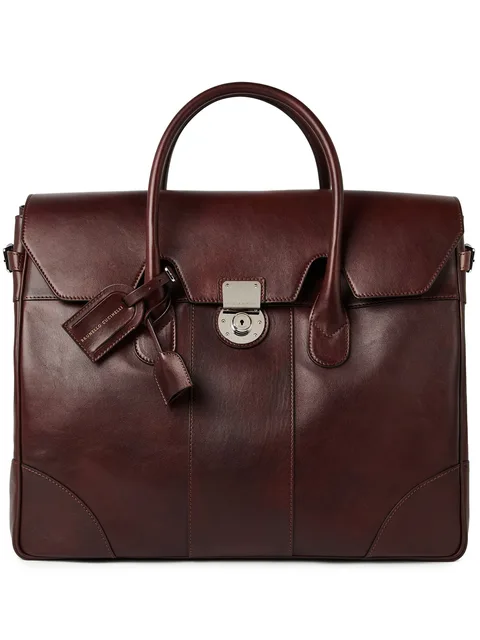 leather luggage bag