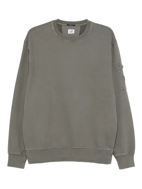 pocket-detail crewneck sweatshirt