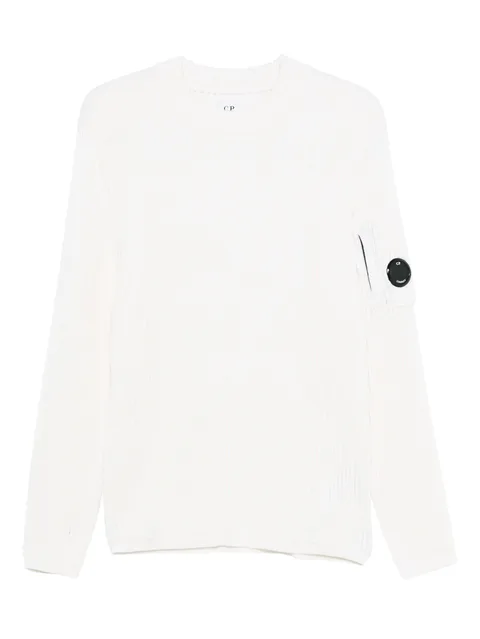 Lens-embellished jumper