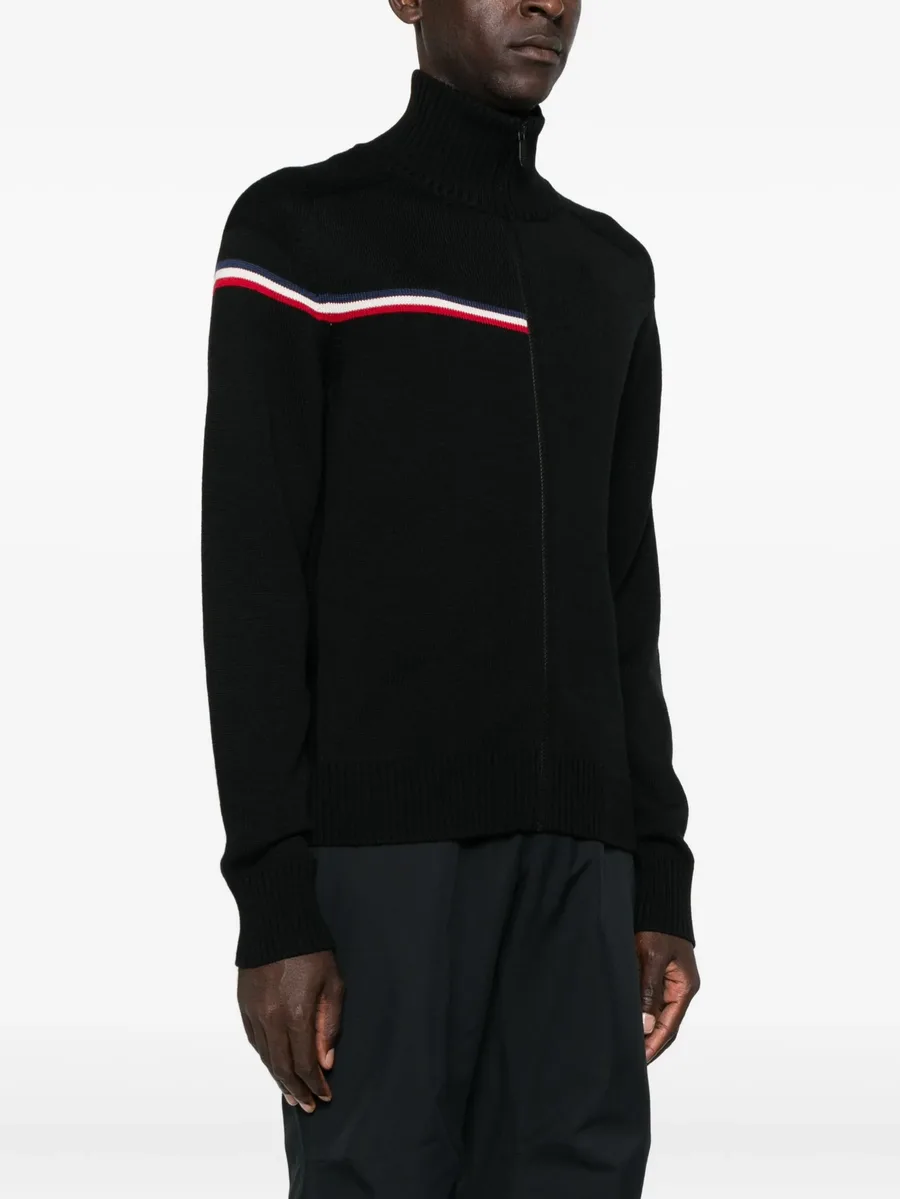 Odysseus stripe-detail zip-front sweater 6
