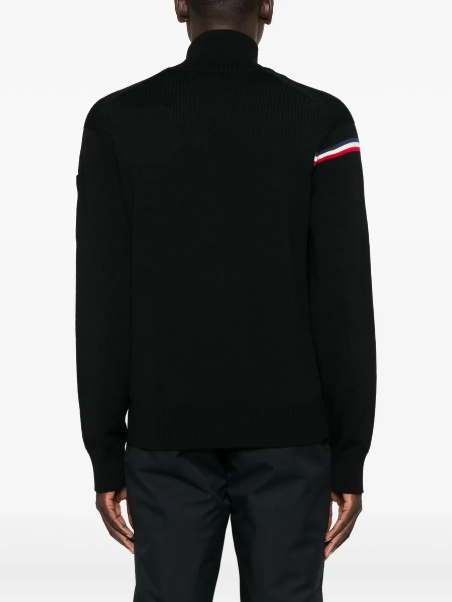 Odysseus stripe-detail zip-front sweater 8