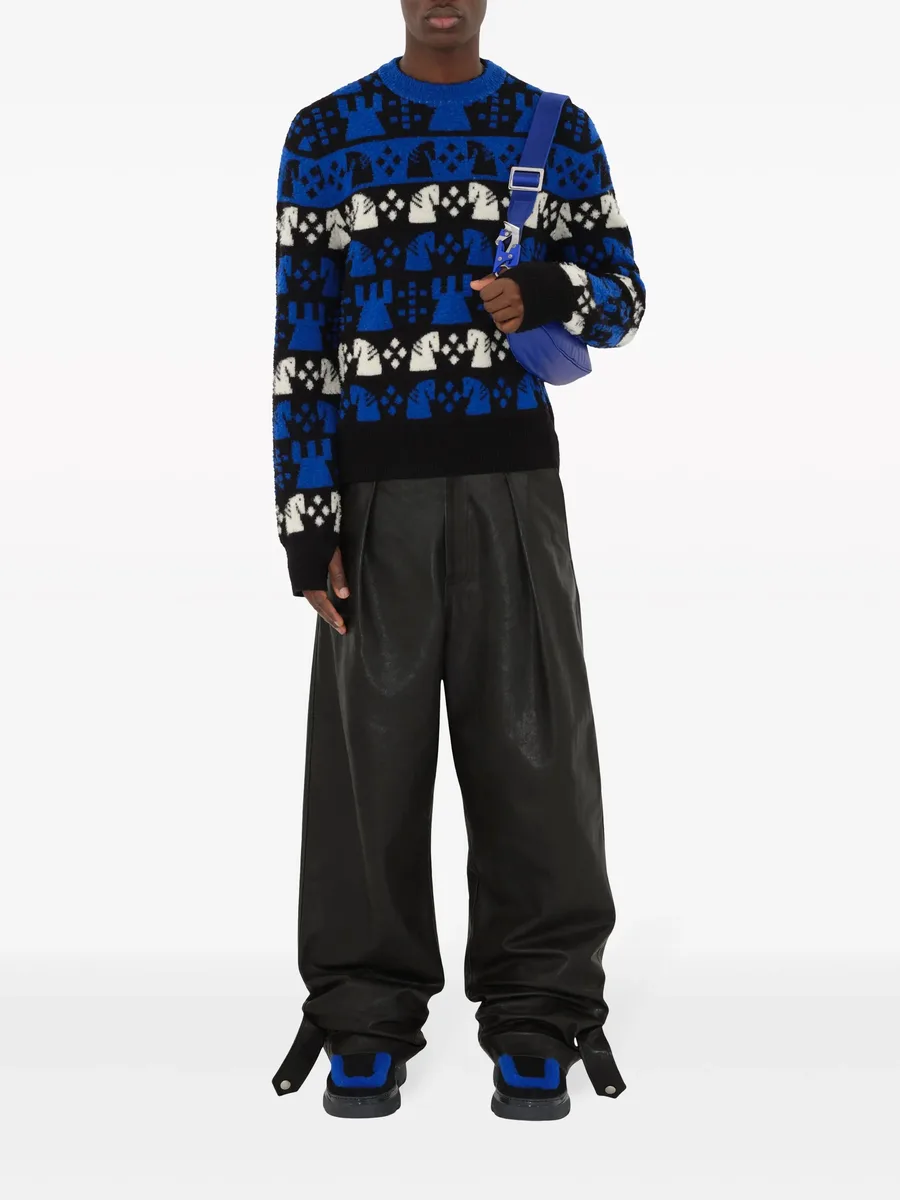 Chess intarsia wool-blend jumper 3