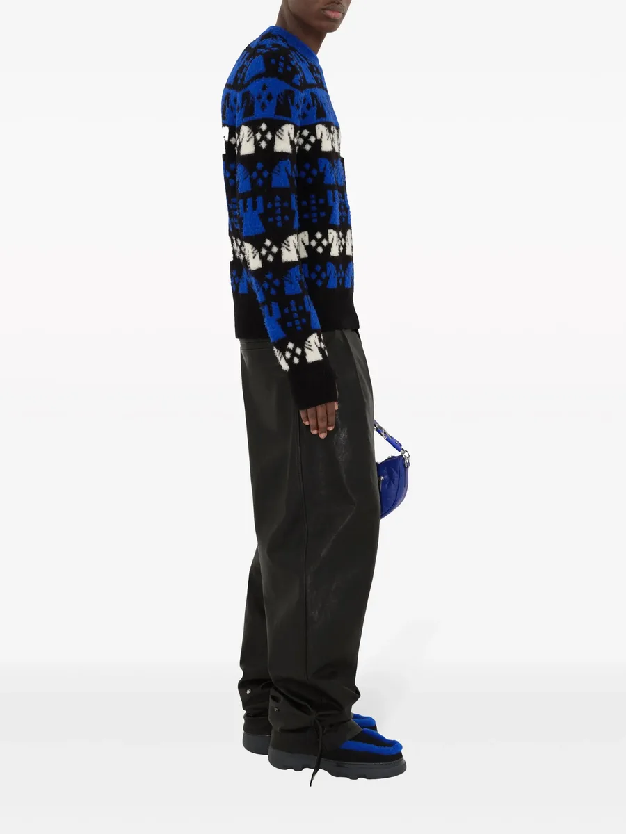 Chess intarsia wool-blend jumper 6