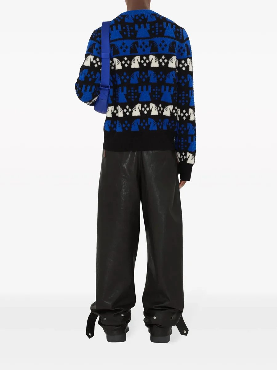 Chess intarsia wool-blend jumper 8
