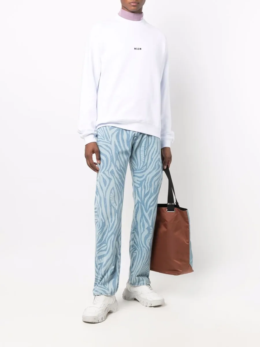 logo-print cotton sweatshirt 3