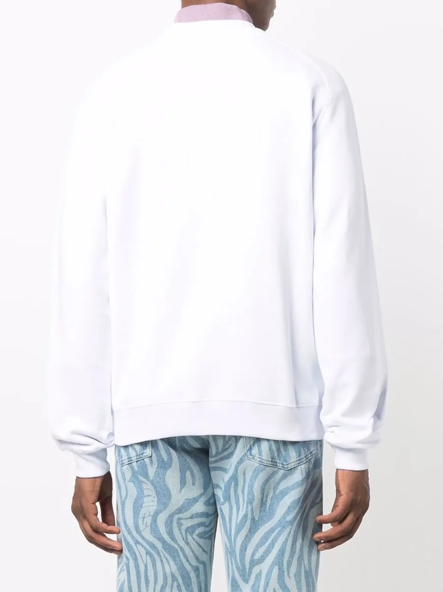 logo-print cotton sweatshirt 7