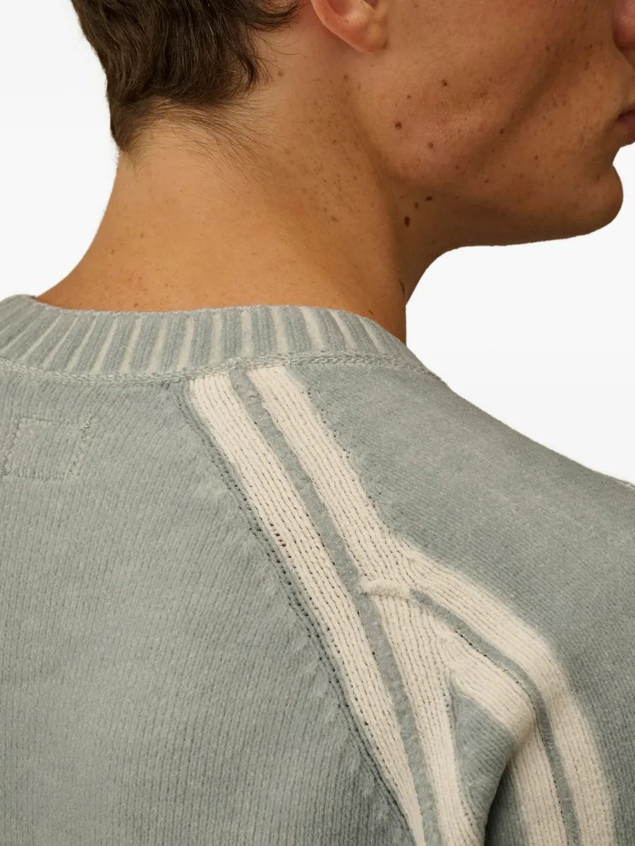 stripe-detail crew-neck sweater 12