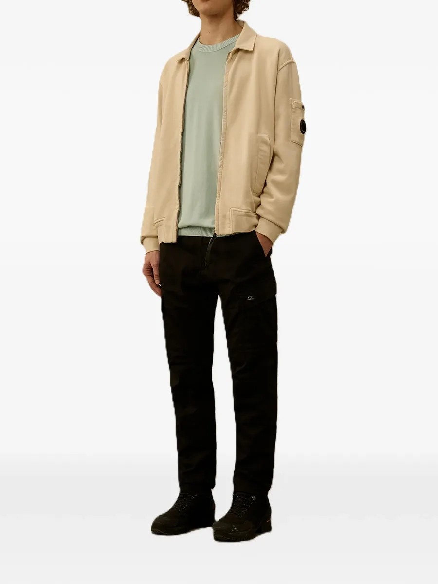 Lens-detail zip-up sweatshirt 4