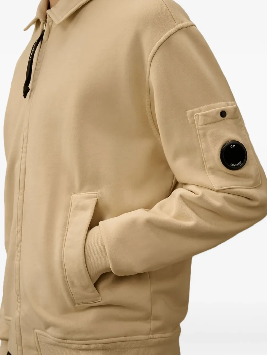 Lens-detail zip-up sweatshirt 9