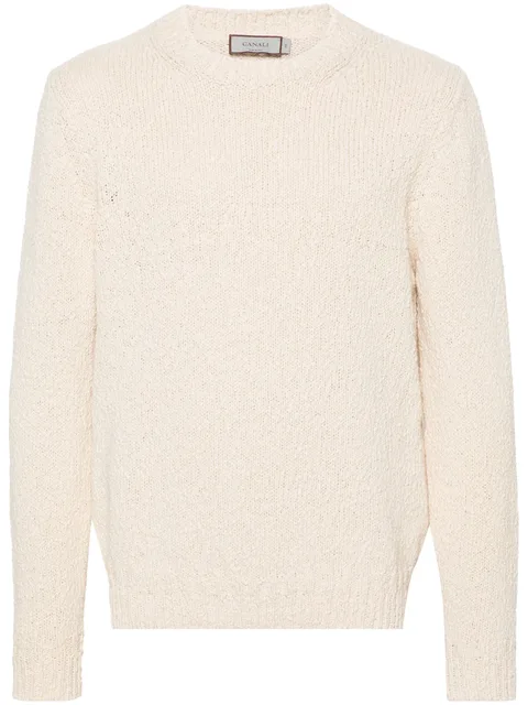 crew-neck cotton jumper