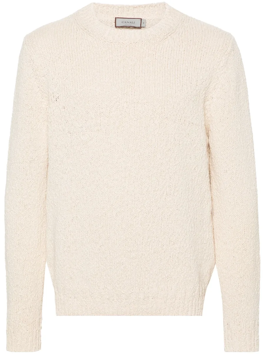crew-neck cotton jumper 2