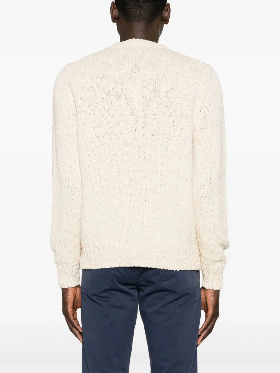 crew-neck cotton jumper 8