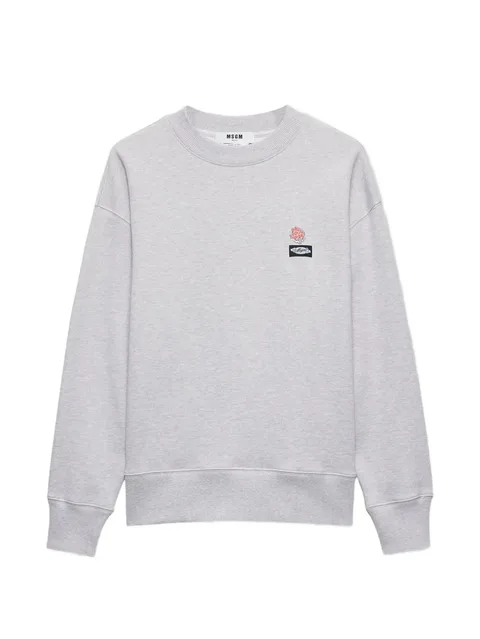 logo embroidered sweatshirt
