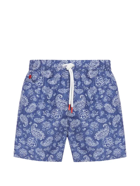 paisley swim shorts