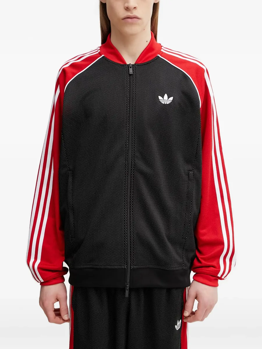 SST logo-stripes zip-up sweatshirt 2