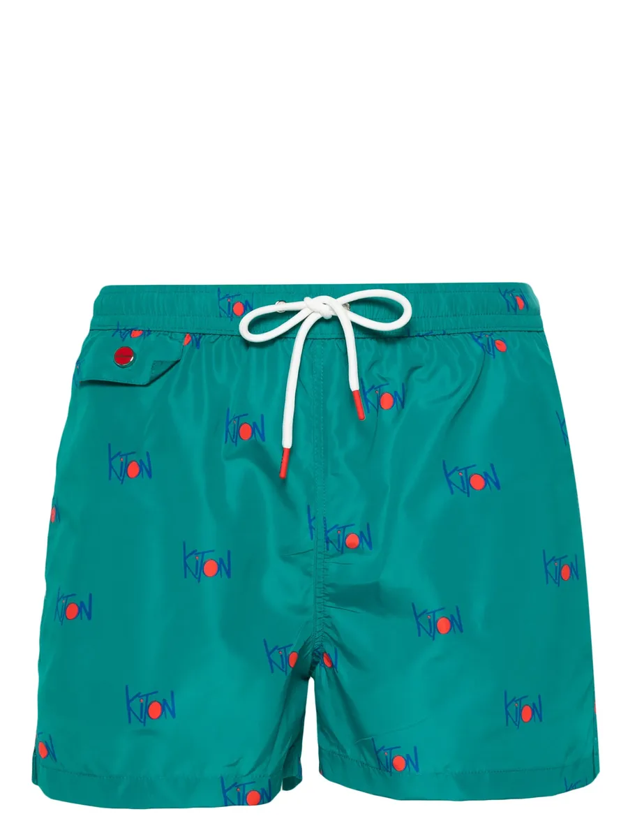 logo-print swim shorts 2