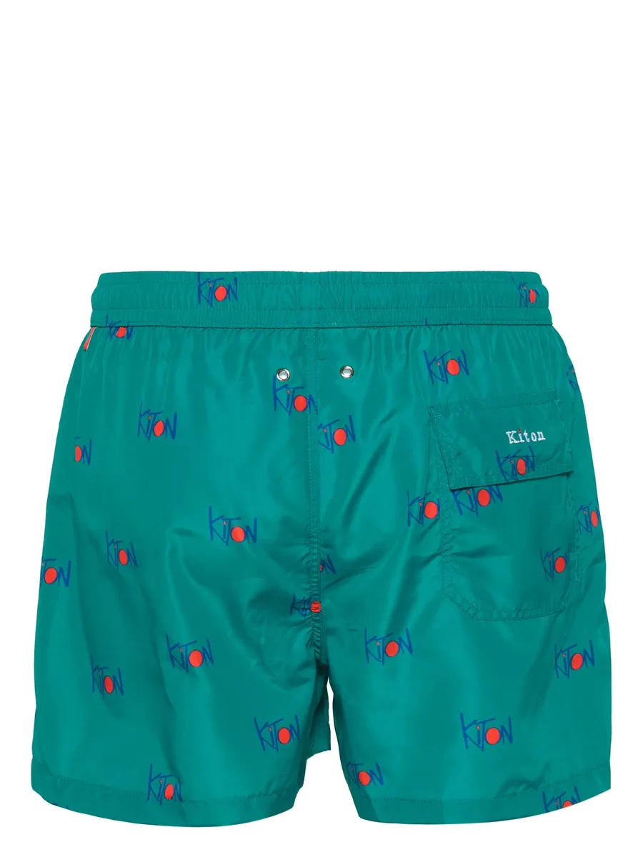 logo-print swim shorts 4