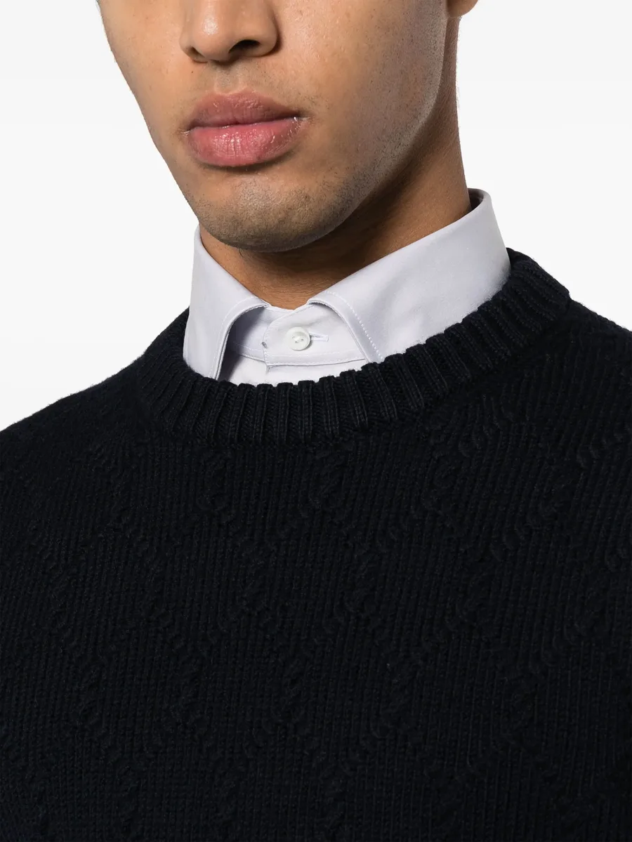 crew-neck merino wool jumper 10