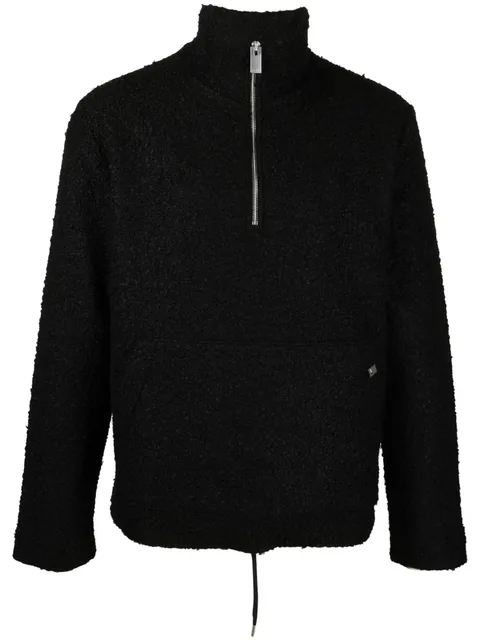 Elevated half-zip sweater