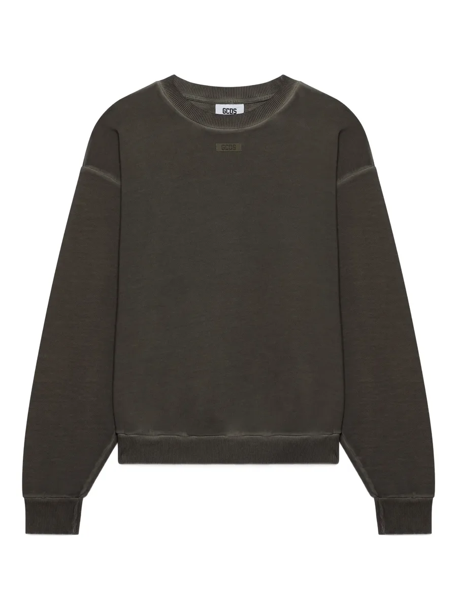 logo-patch crew-neck sweater 2