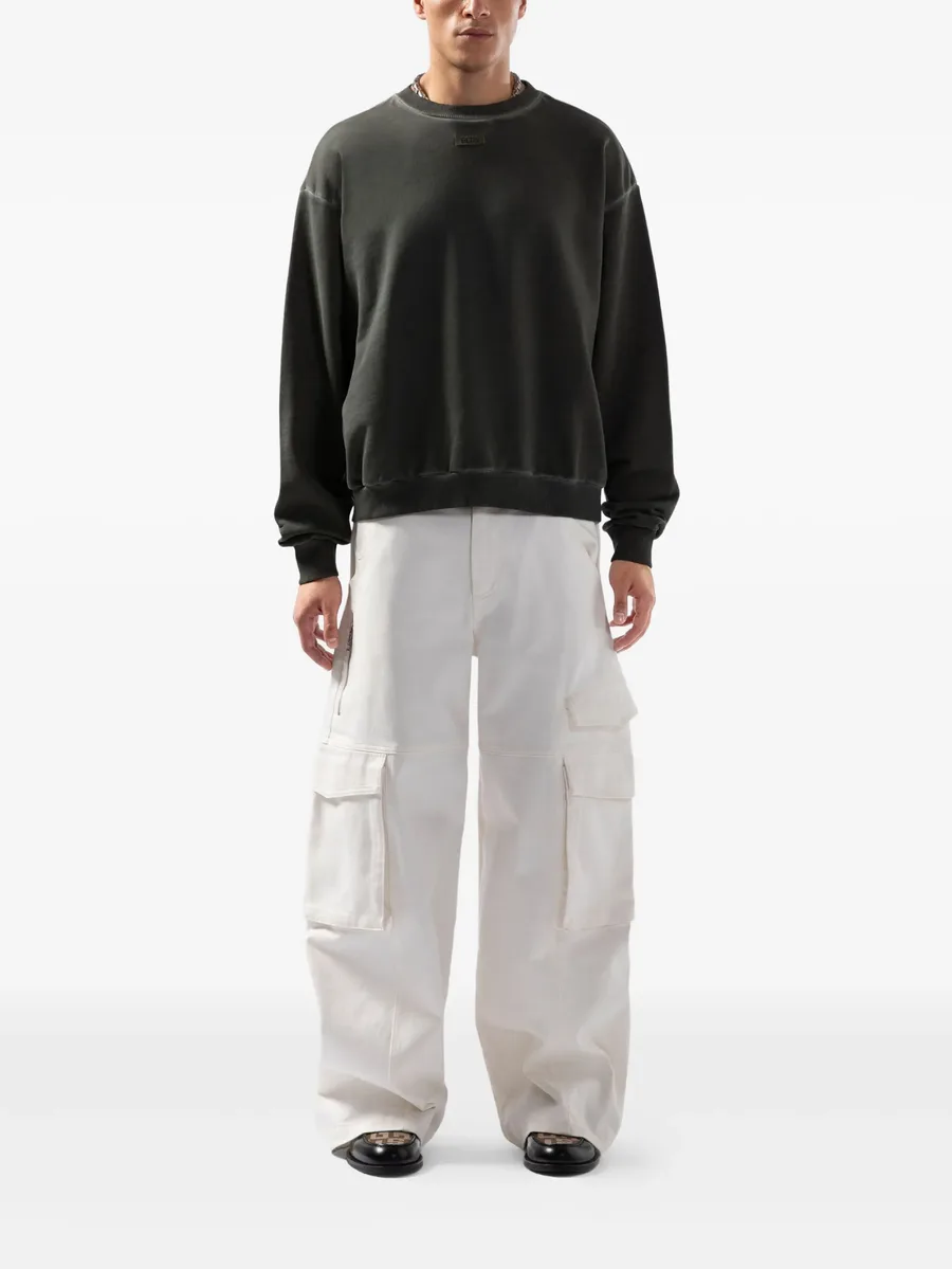 logo-patch crew-neck sweater 4