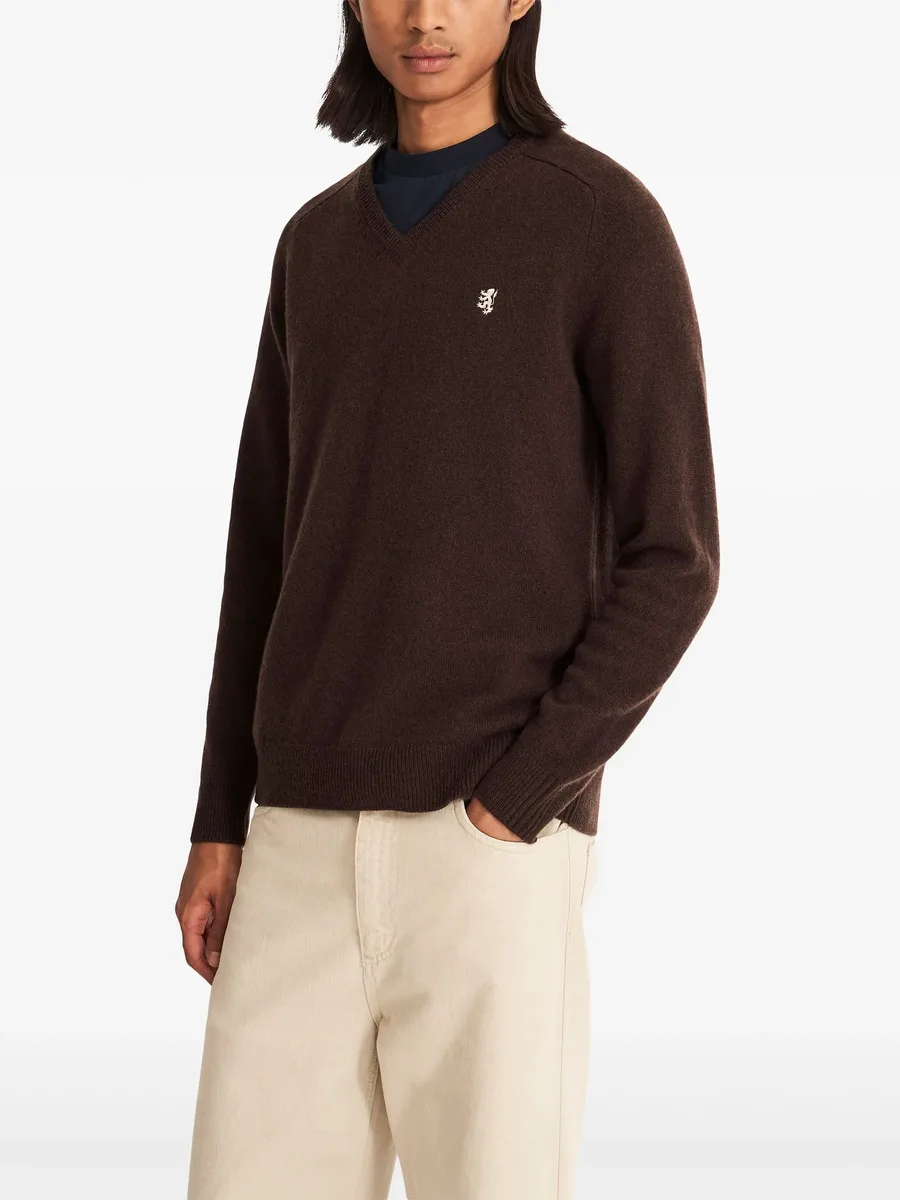 wool v-neck sweater 5