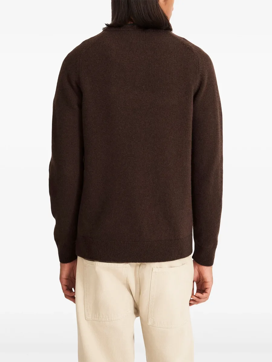 wool v-neck sweater 8