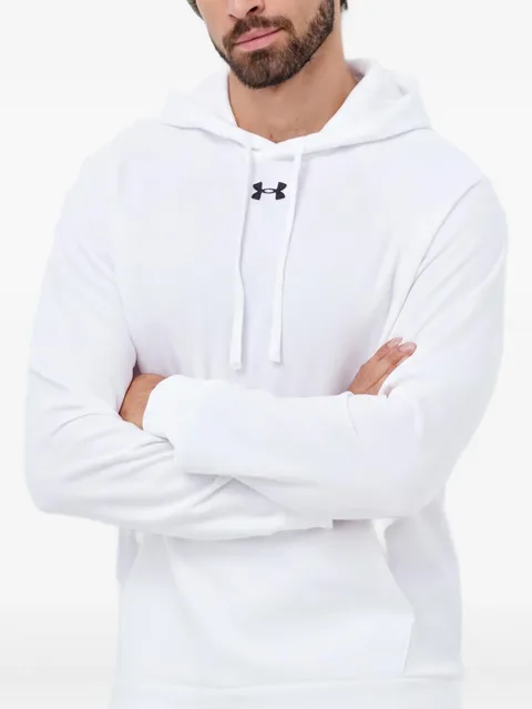 logo-embroidered hoodie