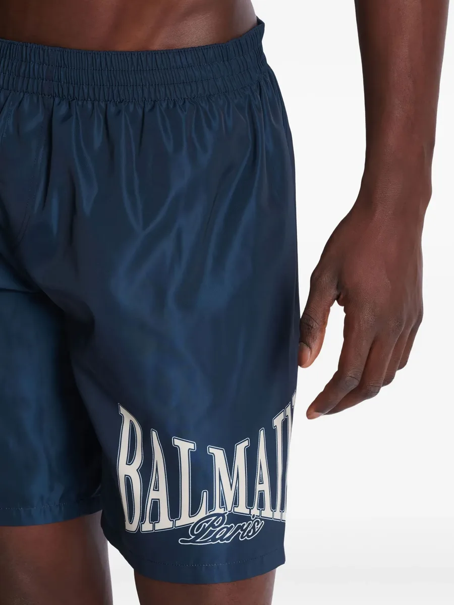 College-logo swim shorts 3