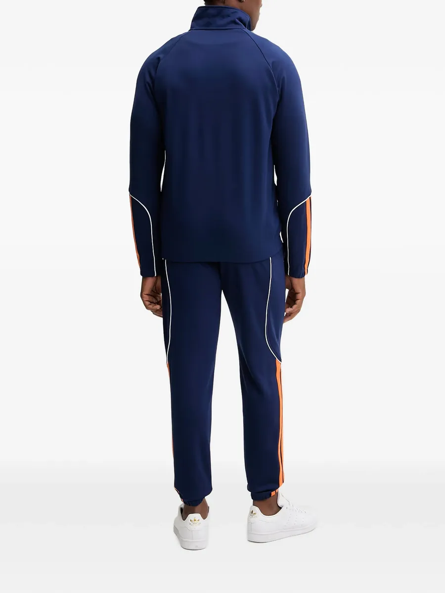 Stadium contrast-piping logo-print zip-up tracksuit 6