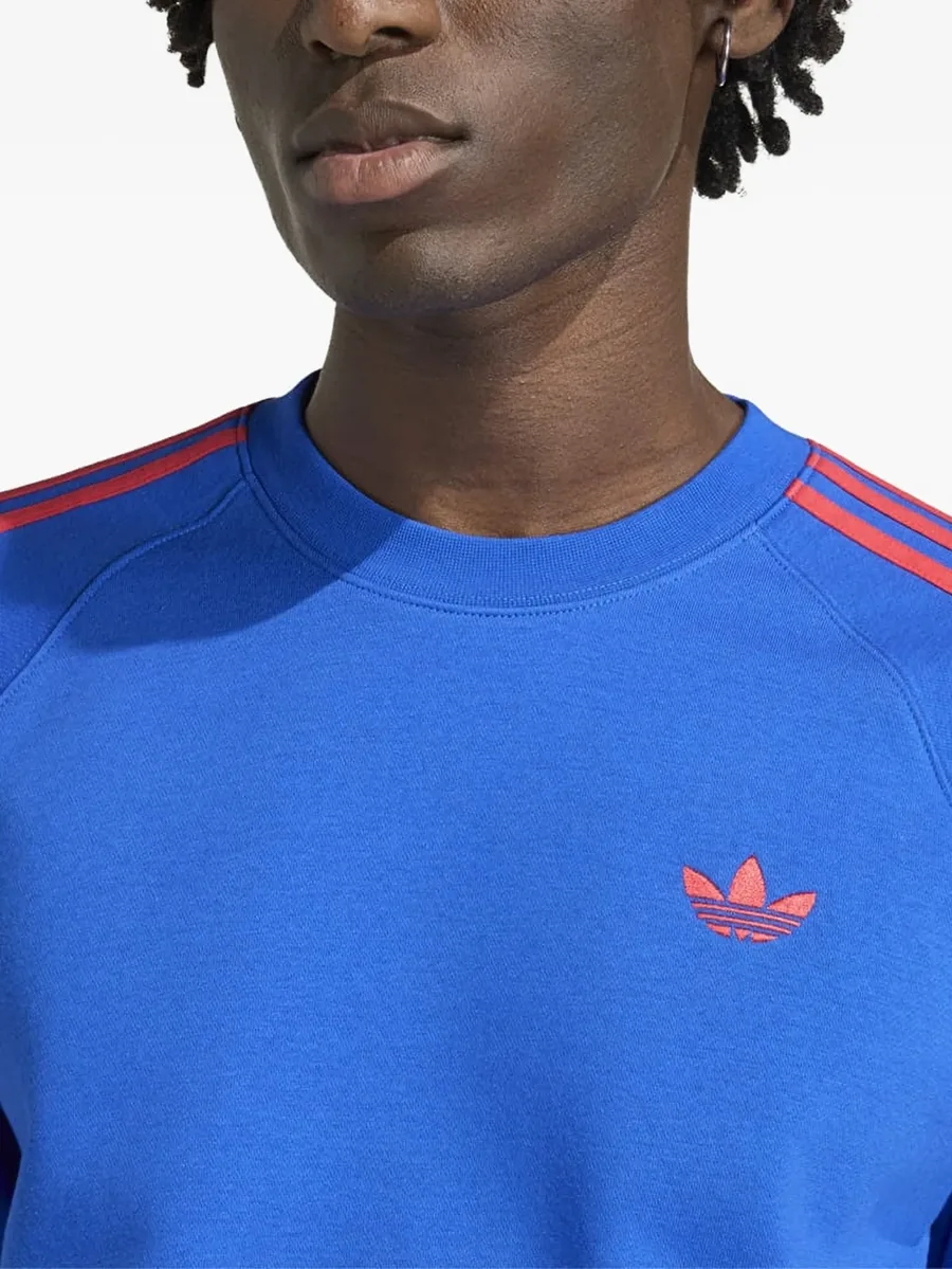 свитер с круглым вырезом и полосками 3-Stripes 7
