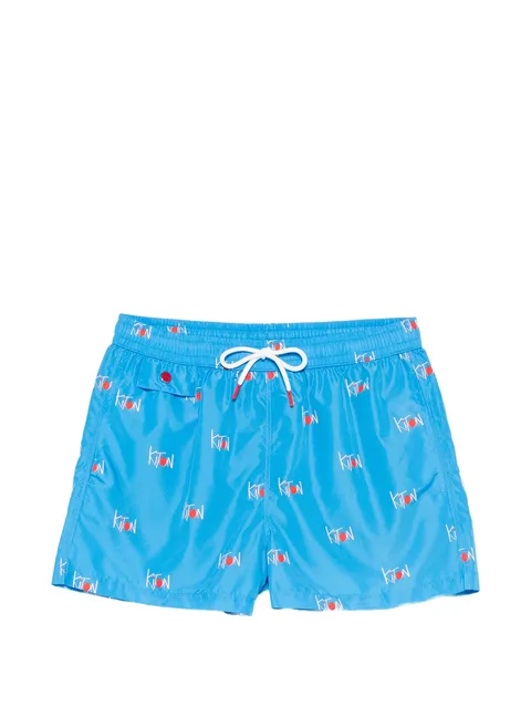 logo-print swim shorts
