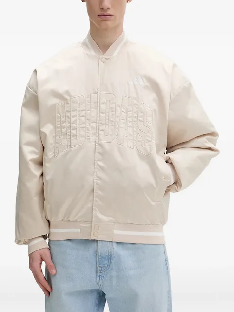 Stadium logo-lettering bomber jacket