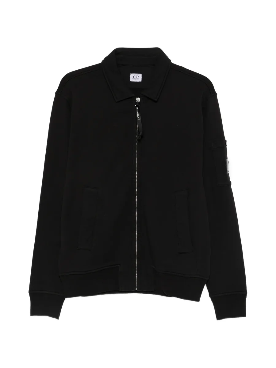 zip-fastening lens-detail sweatshirt 2
