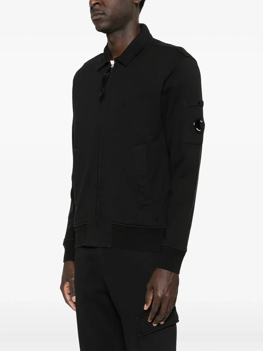 zip-fastening lens-detail sweatshirt 6