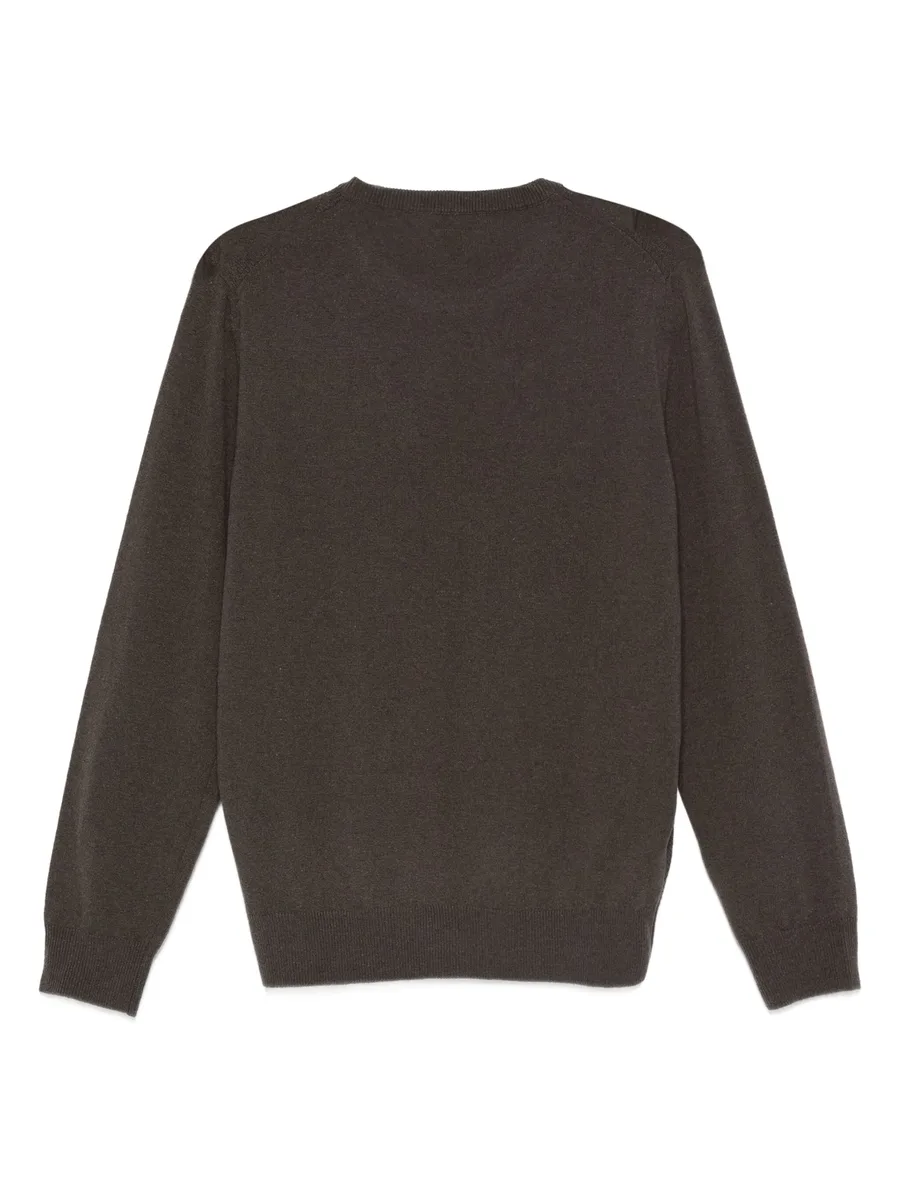 textured crew-neck sweater 4