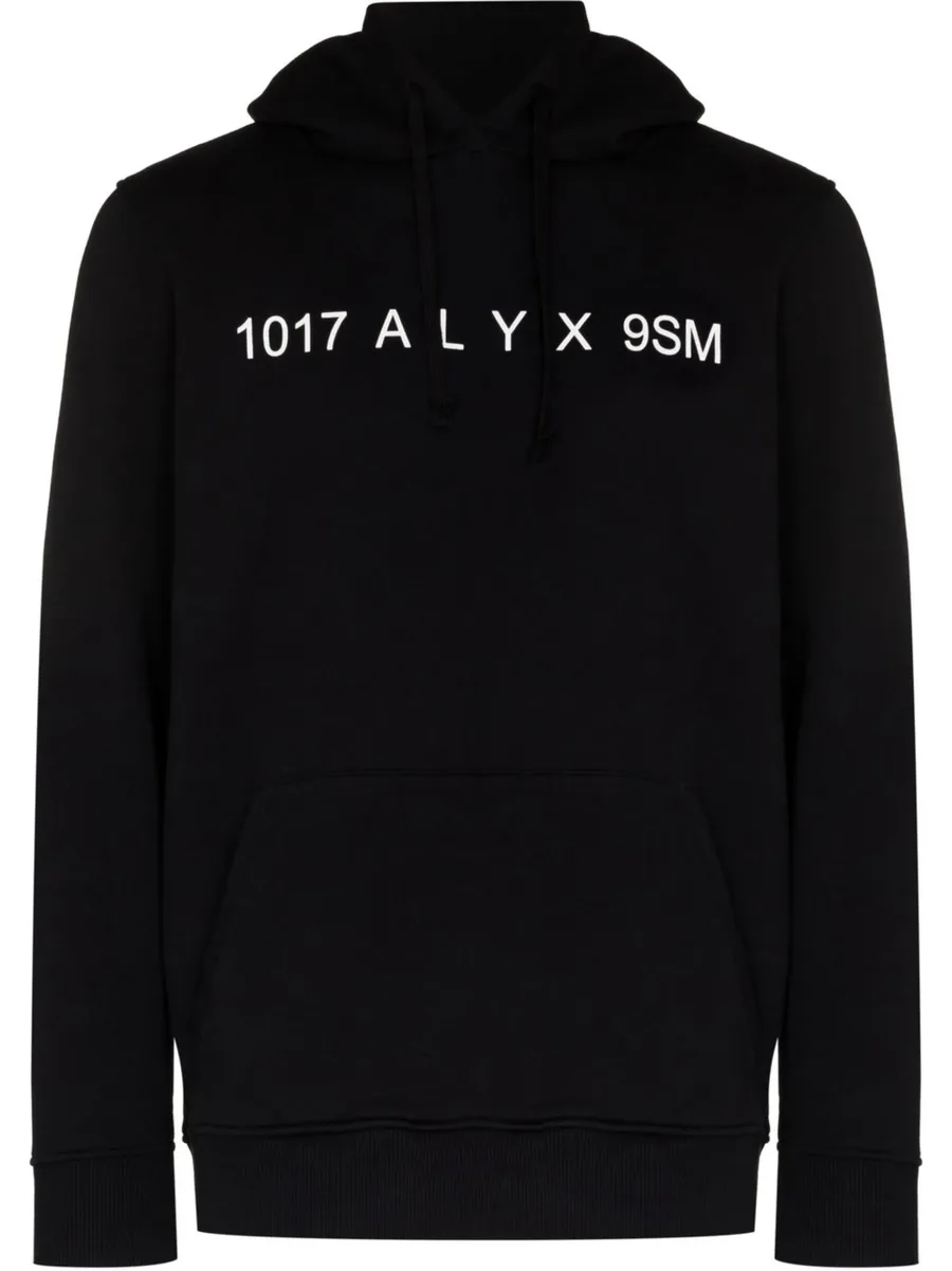 logo-print drawstring hoodie 2